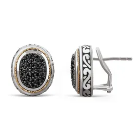 0.50ct Black Diamond Earrings in 18k/925 (138BE500003BL)