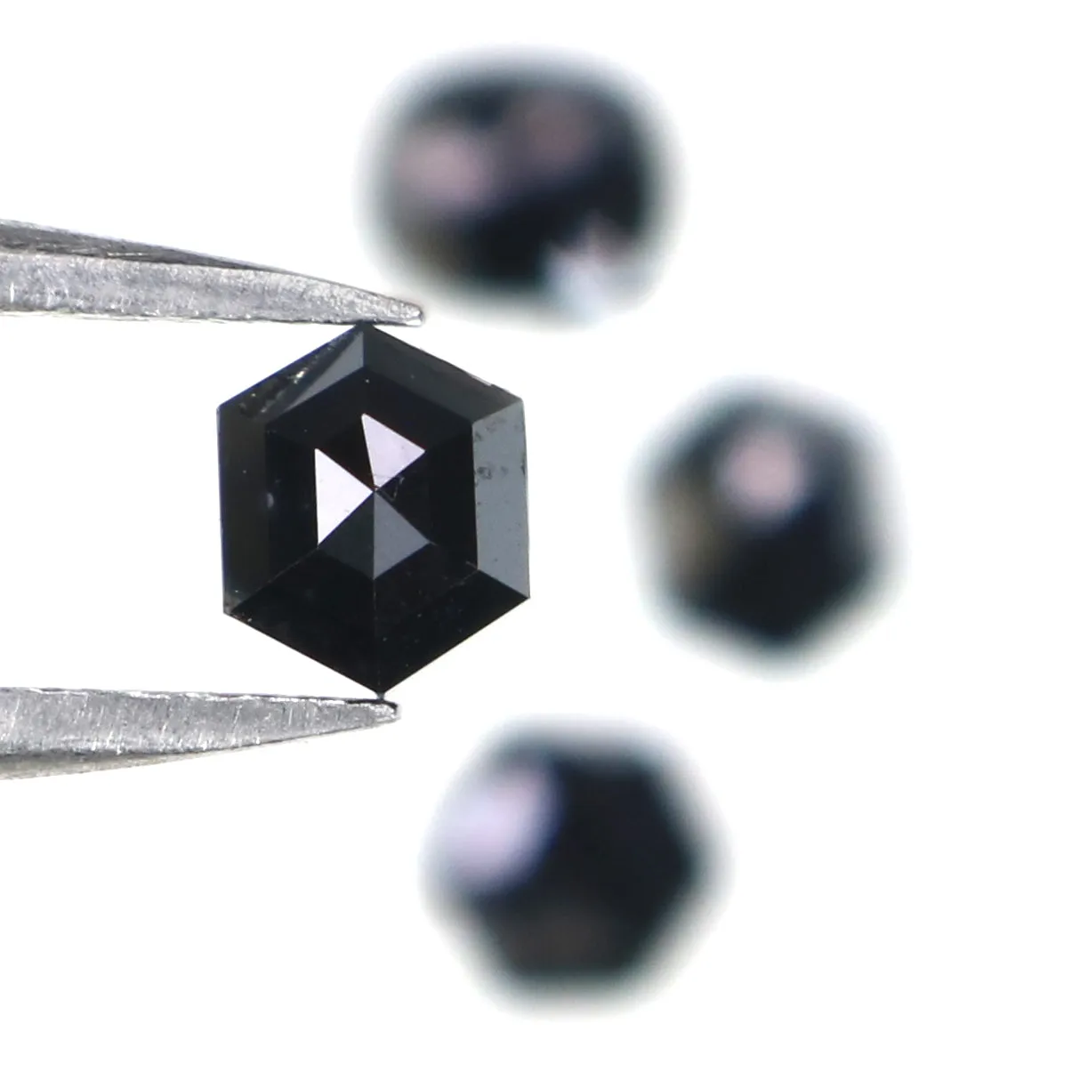 1.02 CT Natural Loose Mix Shape Diamond Black Color Mix Shape Diamond 4.70 MM Natural Loose Black Color Mix Shape Rose Cut Diamond QL2688