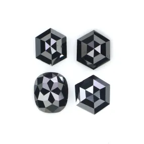 1.02 CT Natural Loose Mix Shape Diamond Black Color Mix Shape Diamond 4.70 MM Natural Loose Black Color Mix Shape Rose Cut Diamond QL2688