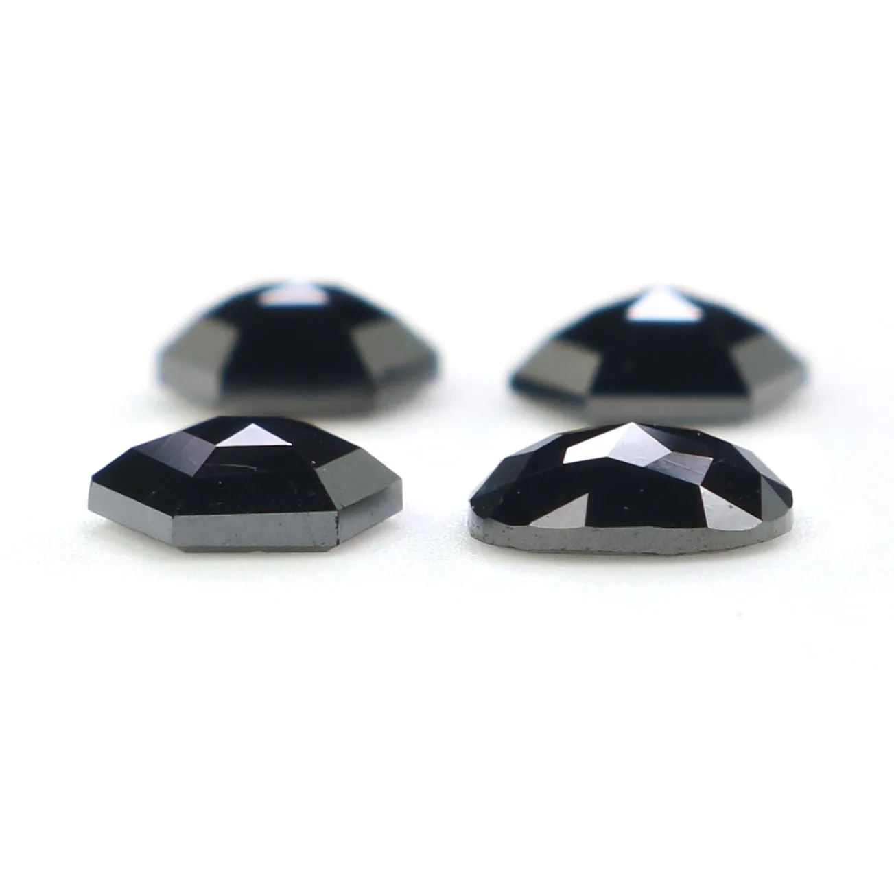 1.02 CT Natural Loose Mix Shape Diamond Black Color Mix Shape Diamond 4.70 MM Natural Loose Black Color Mix Shape Rose Cut Diamond QL2688