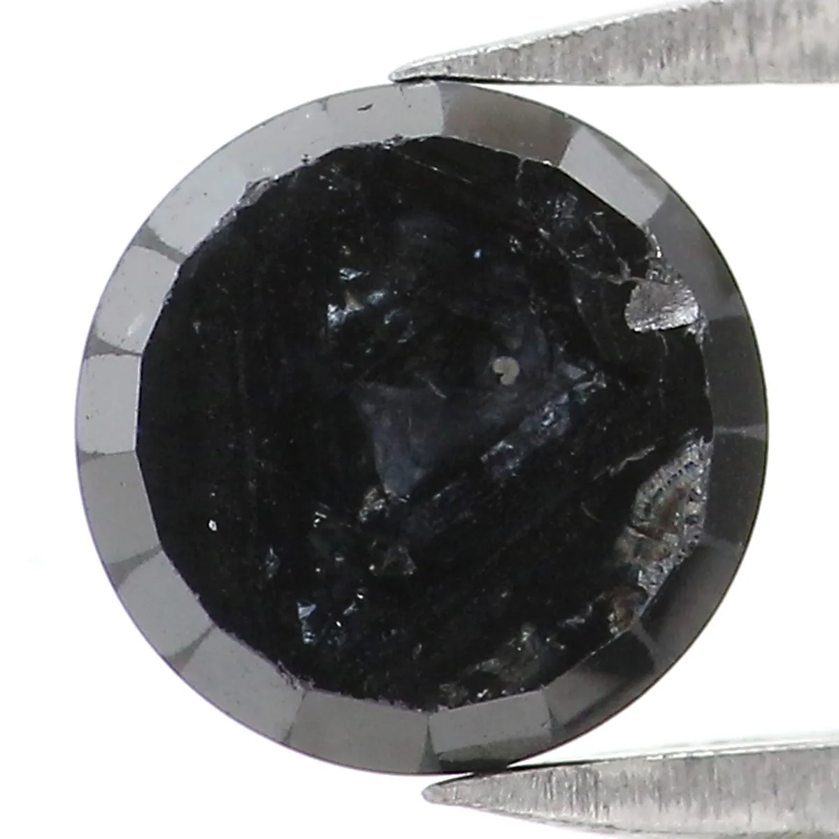 1.14 CT Natural Loose Round Rose Cut Diamond Black Color Round Cut Diamond 6.10 MM Natural Loose Diamond Round Rose Cut Shape Diamond KQ1641