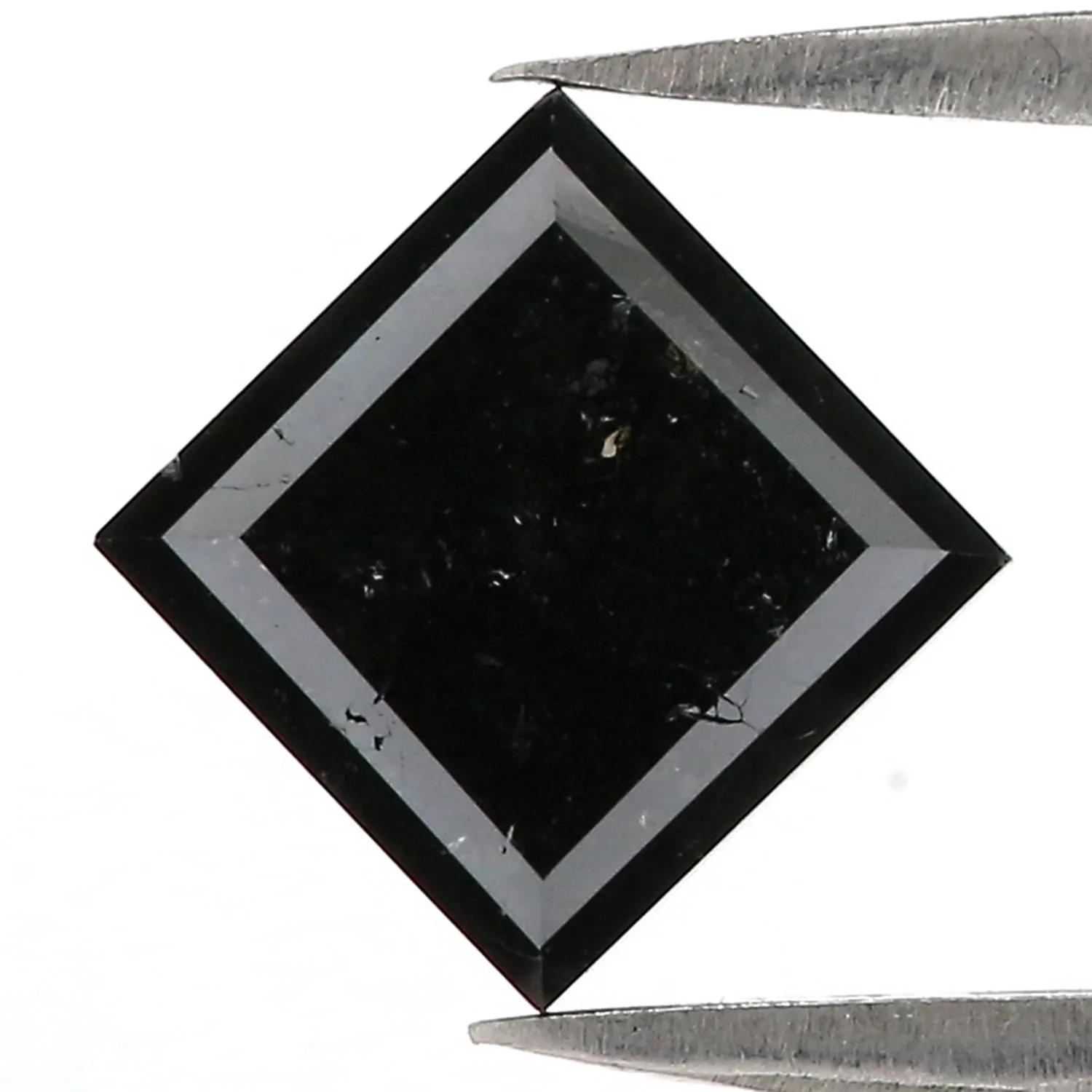 1.96 Ct Natural Loose Kite Shape Diamond Black Color Kite Cut Diamond 9.65 MM Natural Loose Black Color Diamond Kite Rose Cut Diamond QL9571