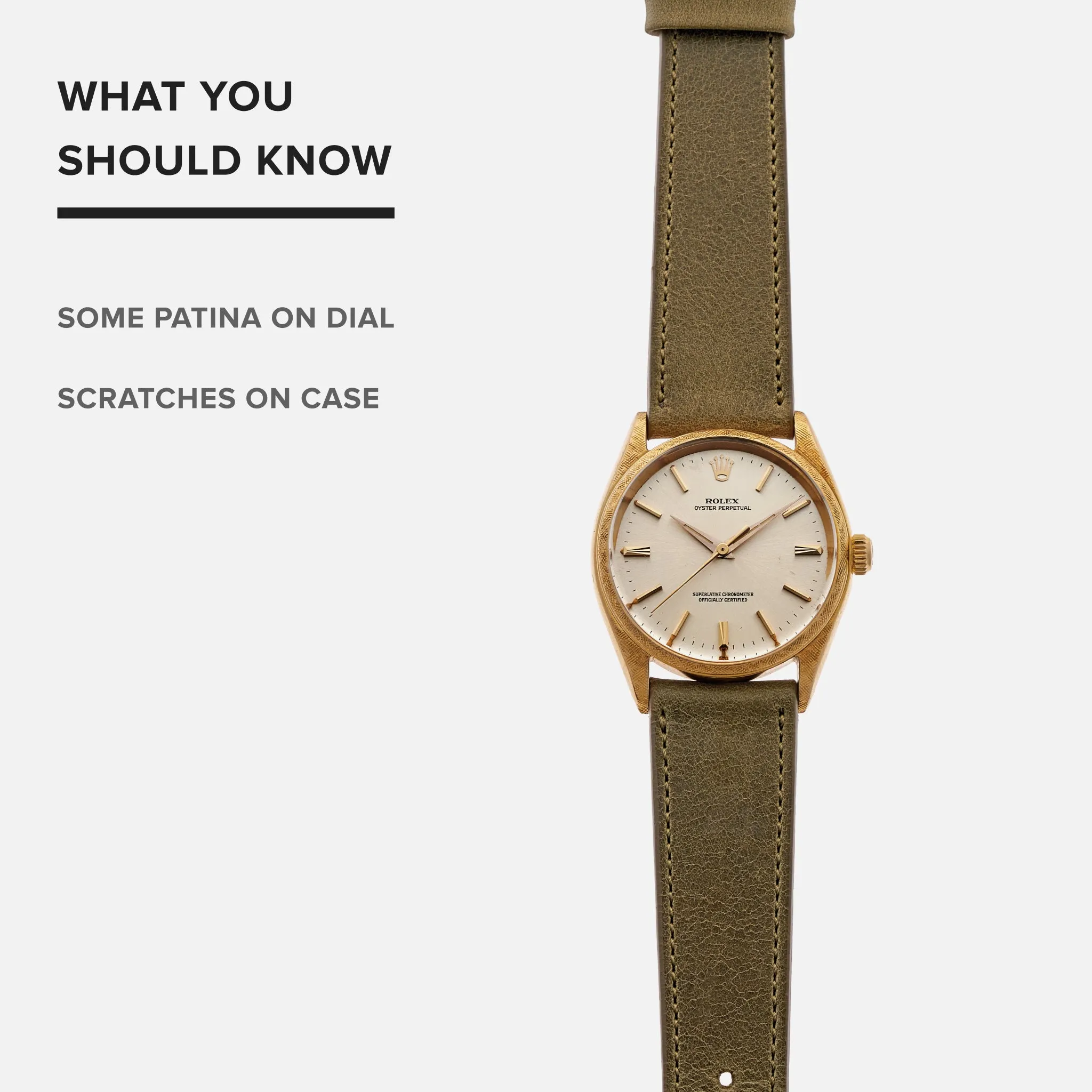 1963 Rolex Oyster Perpetual Ref. 1022 With Florentine Case Finish