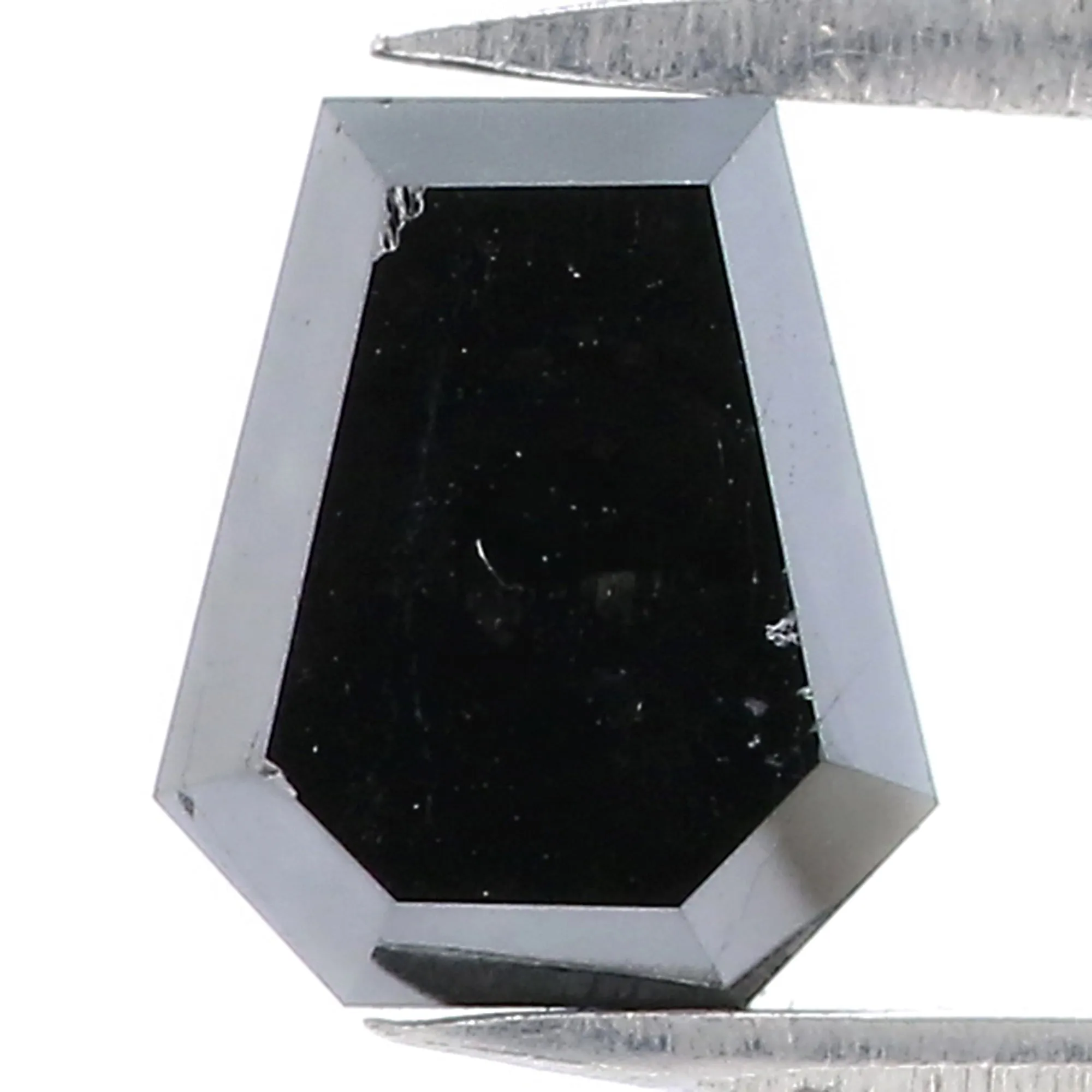2.12 CT Natural Loose Coffin Shape Diamond Black Color Coffin Cut Diamond 8.10 MM Natural Loose Black Diamond Coffin Rose Cut Diamond LQ3186