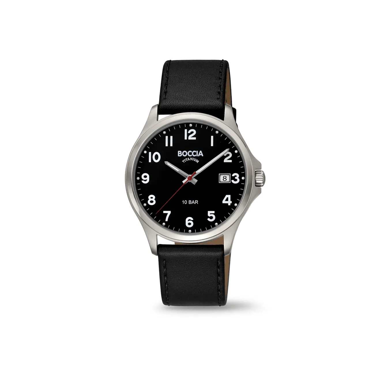 3659-01 - Mens Titanium Black Dress Watch