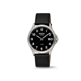 3659-01 - Mens Titanium Black Dress Watch