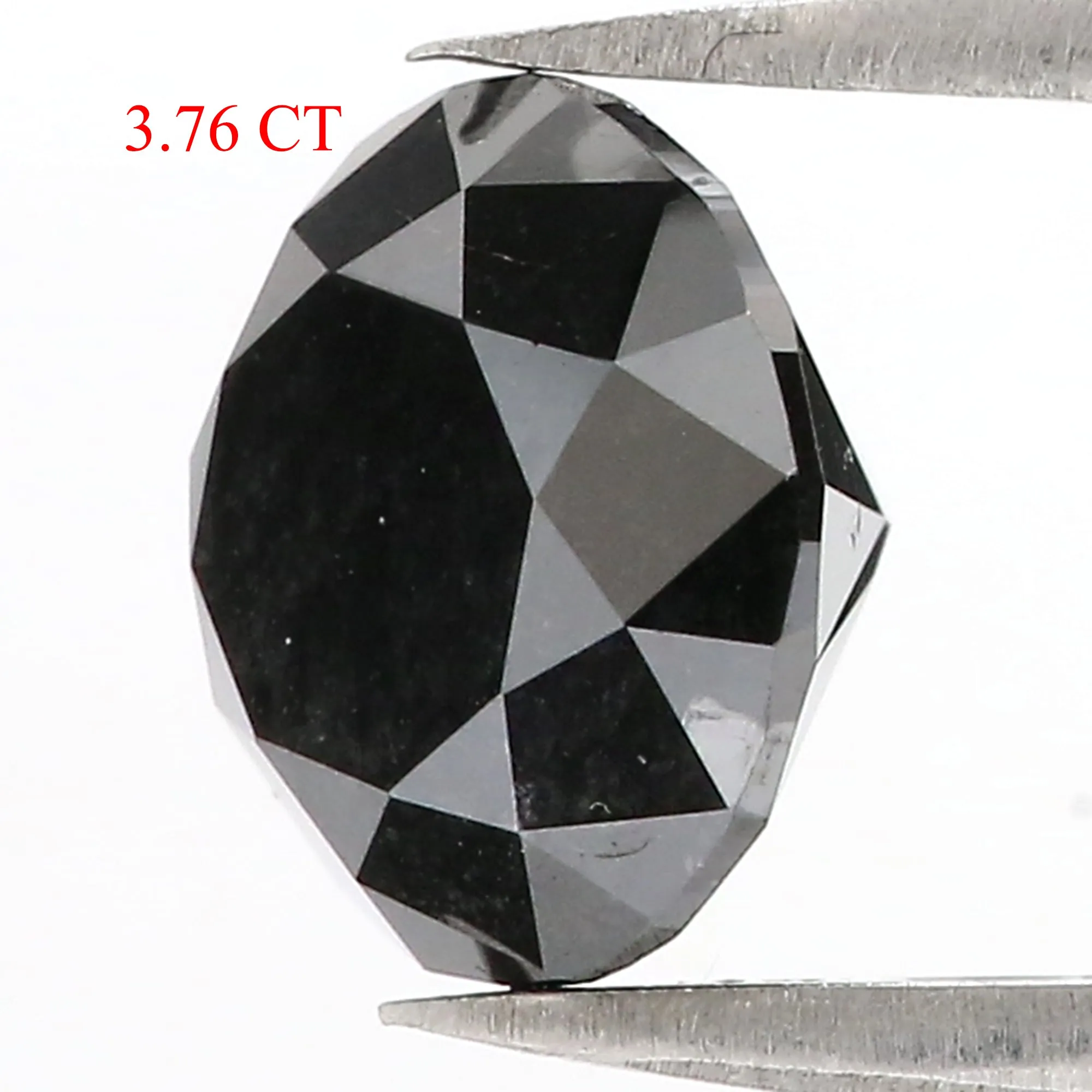 3.76 Ct Natural Loose Round Diamond Black Color Round Diamond 9.30 MM Natural Loose Diamond Black Color Round Brilliant Cut Diamond QL8487