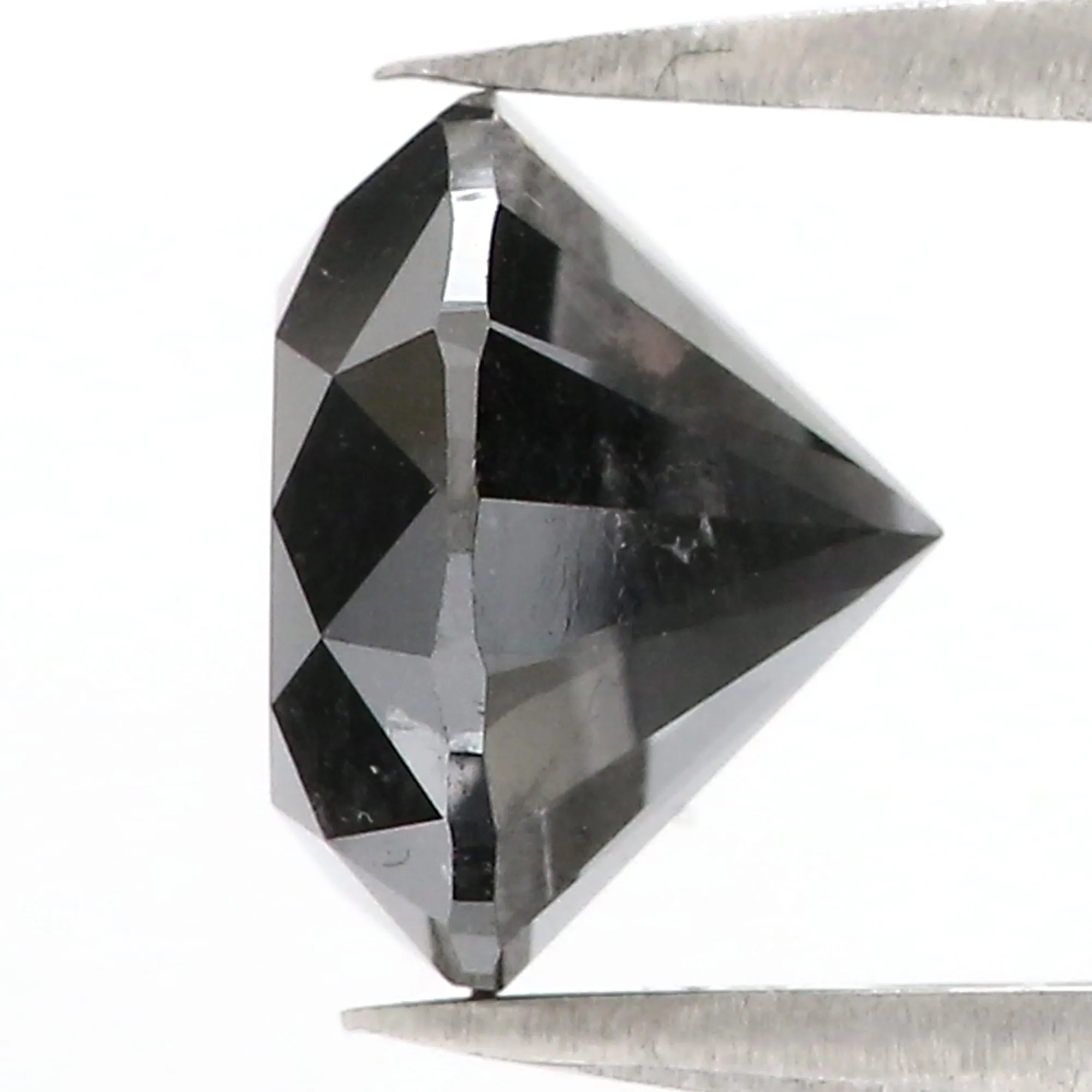 3.76 Ct Natural Loose Round Diamond Black Color Round Diamond 9.30 MM Natural Loose Diamond Black Color Round Brilliant Cut Diamond QL8487
