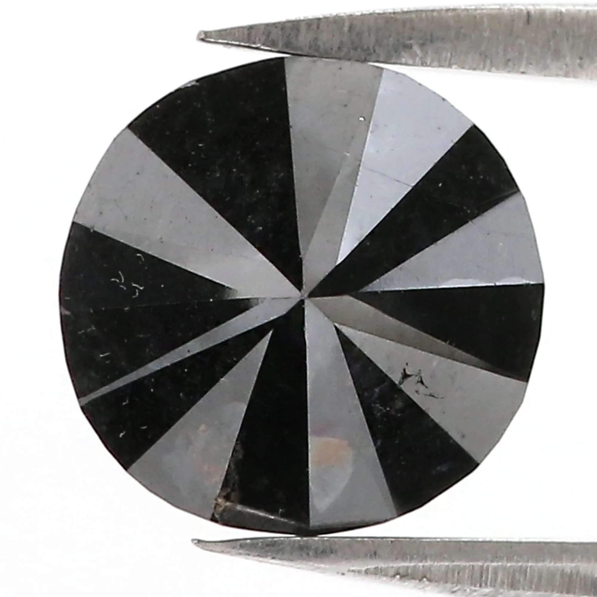 3.76 Ct Natural Loose Round Diamond Black Color Round Diamond 9.30 MM Natural Loose Diamond Black Color Round Brilliant Cut Diamond QL8487
