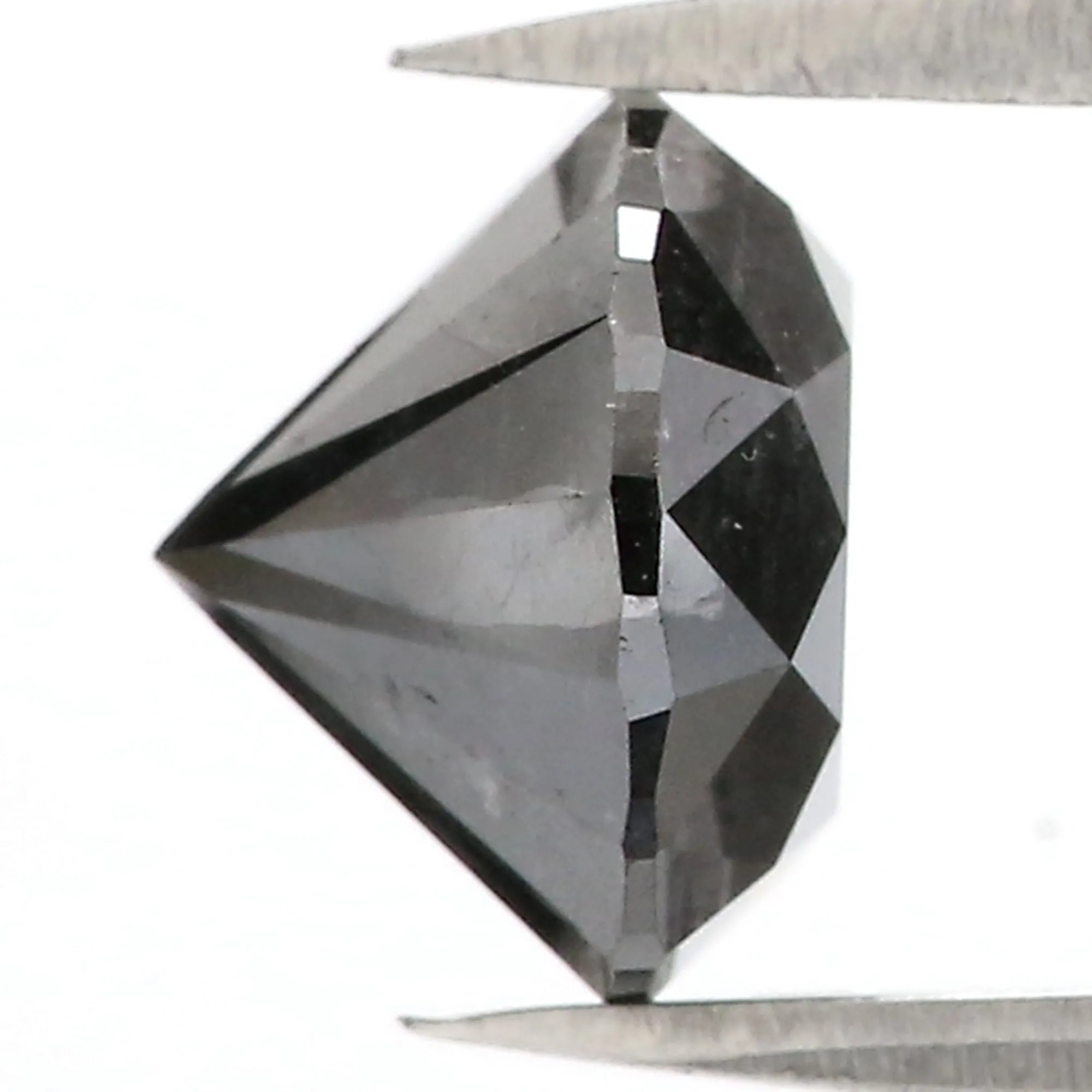 3.76 Ct Natural Loose Round Diamond Black Color Round Diamond 9.30 MM Natural Loose Diamond Black Color Round Brilliant Cut Diamond QL8487