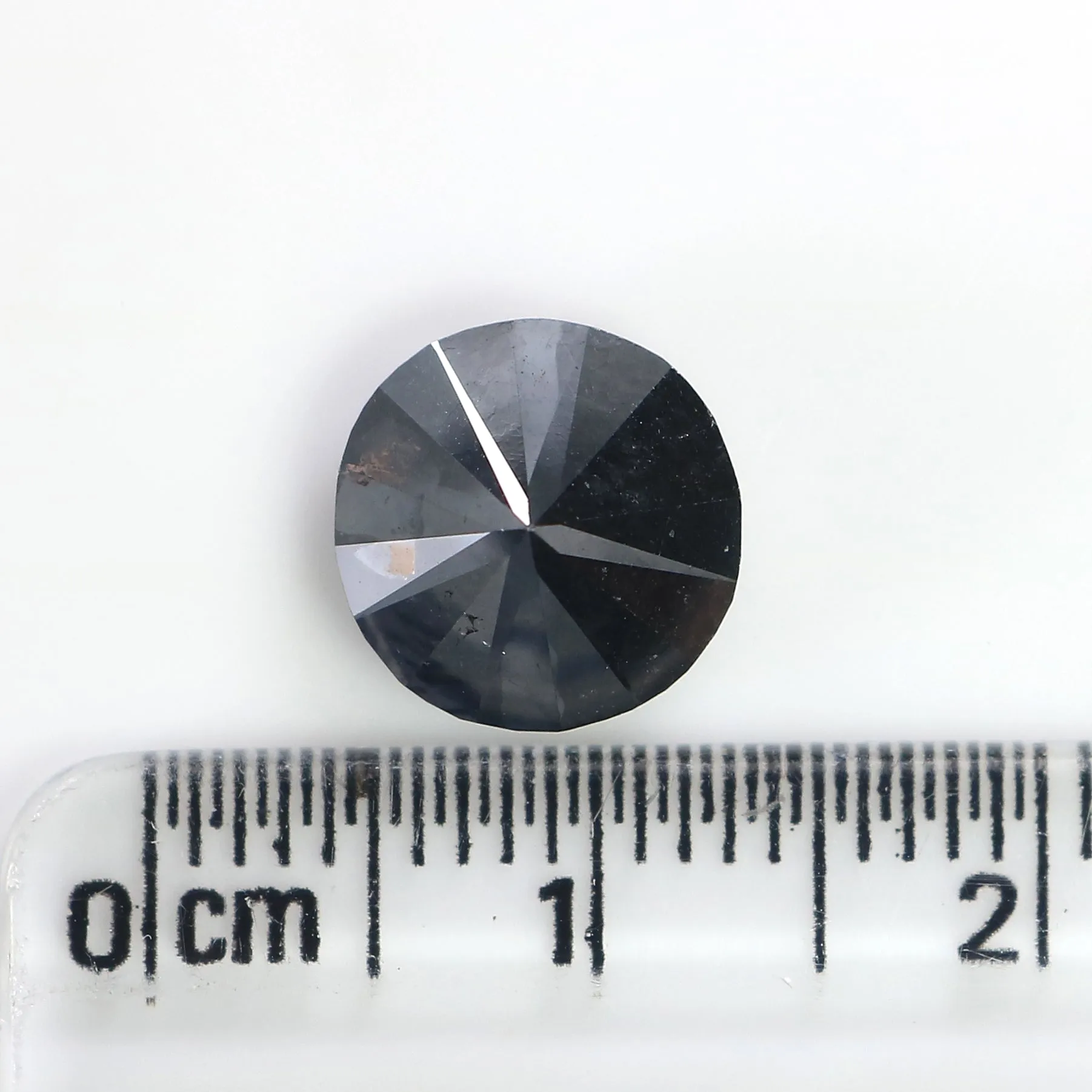 3.76 Ct Natural Loose Round Diamond Black Color Round Diamond 9.30 MM Natural Loose Diamond Black Color Round Brilliant Cut Diamond QL8487