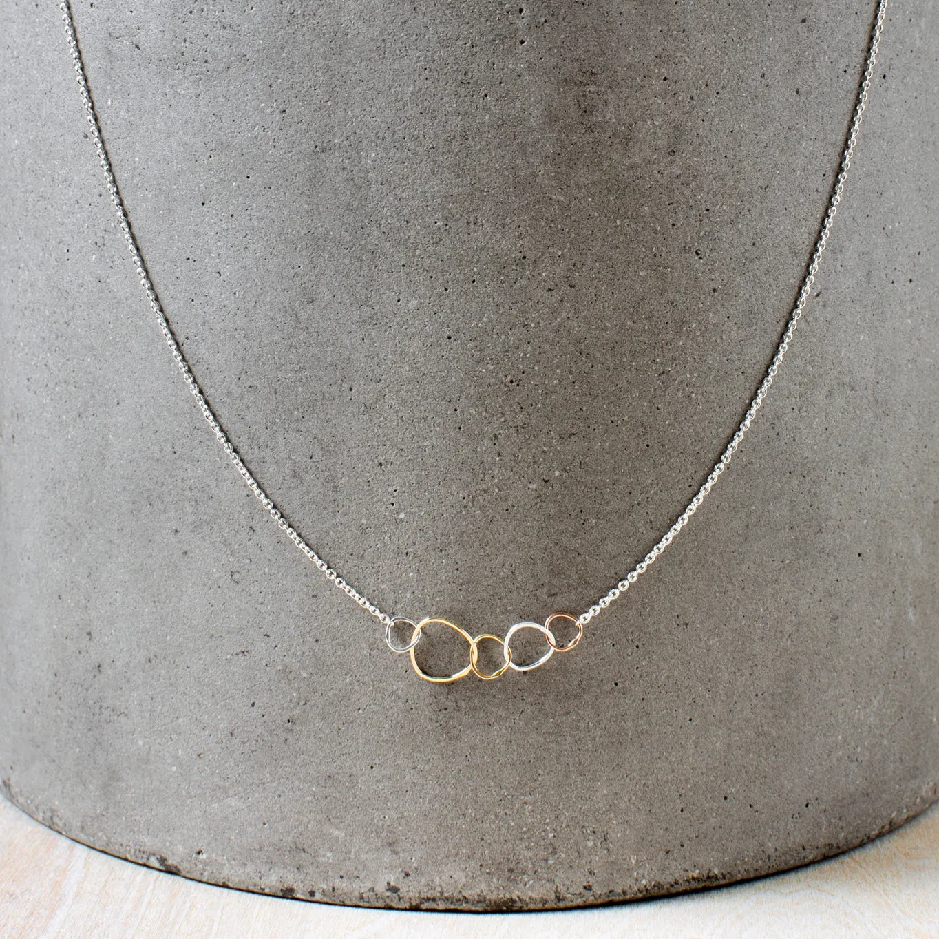 5-Loop Mini Pebble Necklace