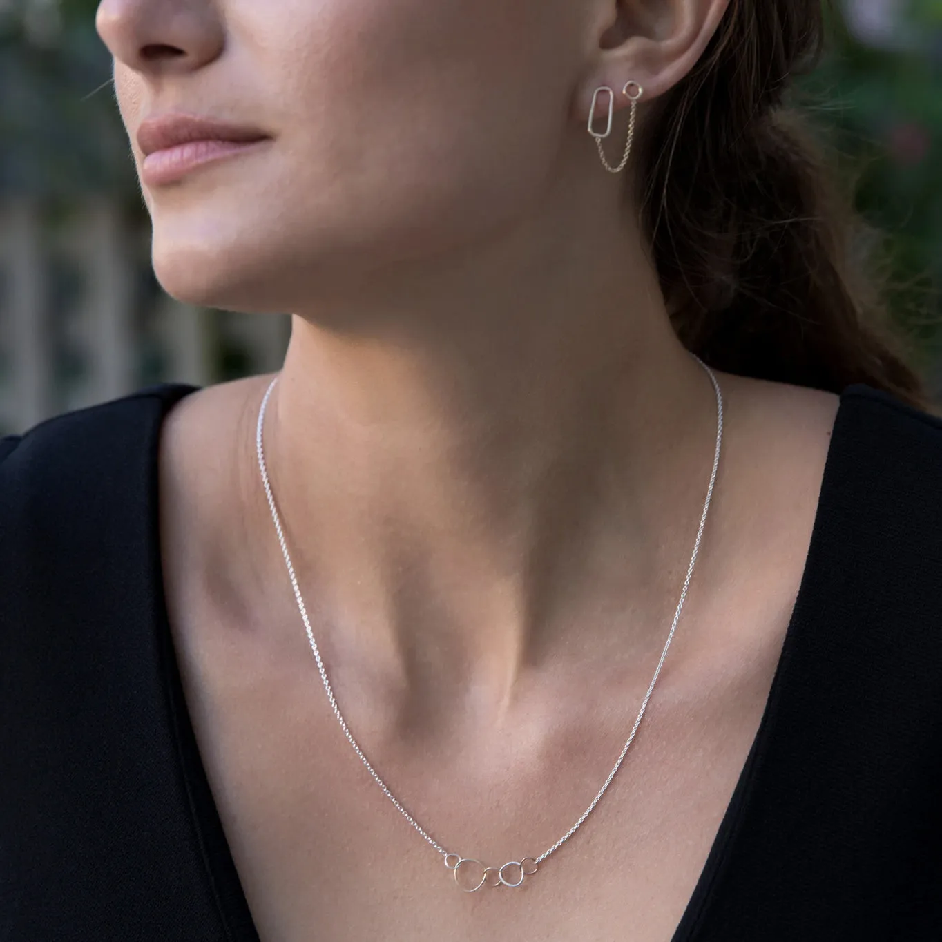5-Loop Mini Pebble Necklace