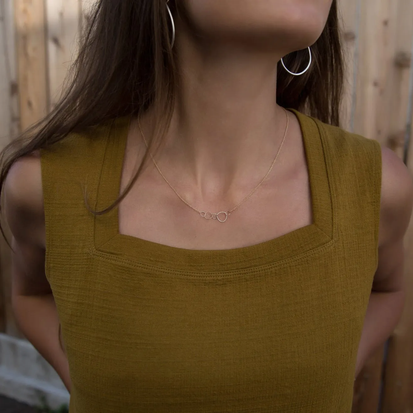 5-Loop Mini Pebble Necklace