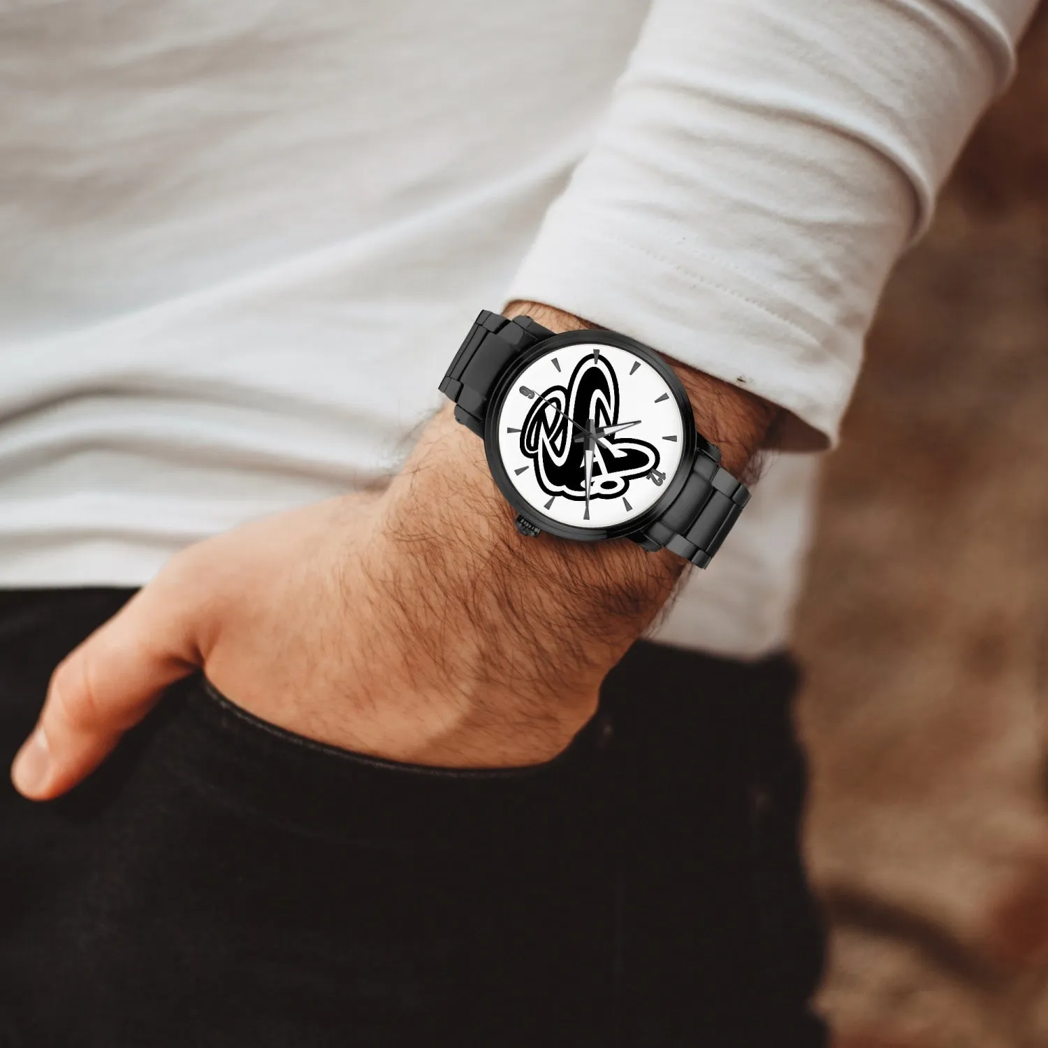 A.A. New Steel Strap Automatic Watch (With Indicators)