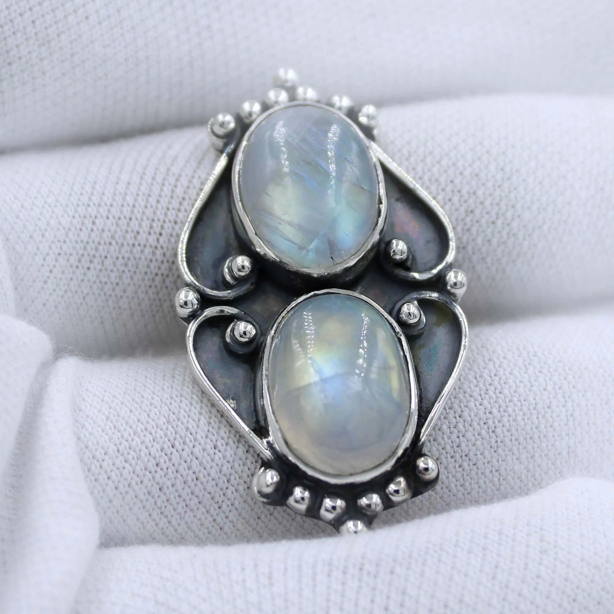 AAA Moonstone Sterling Silver Ring