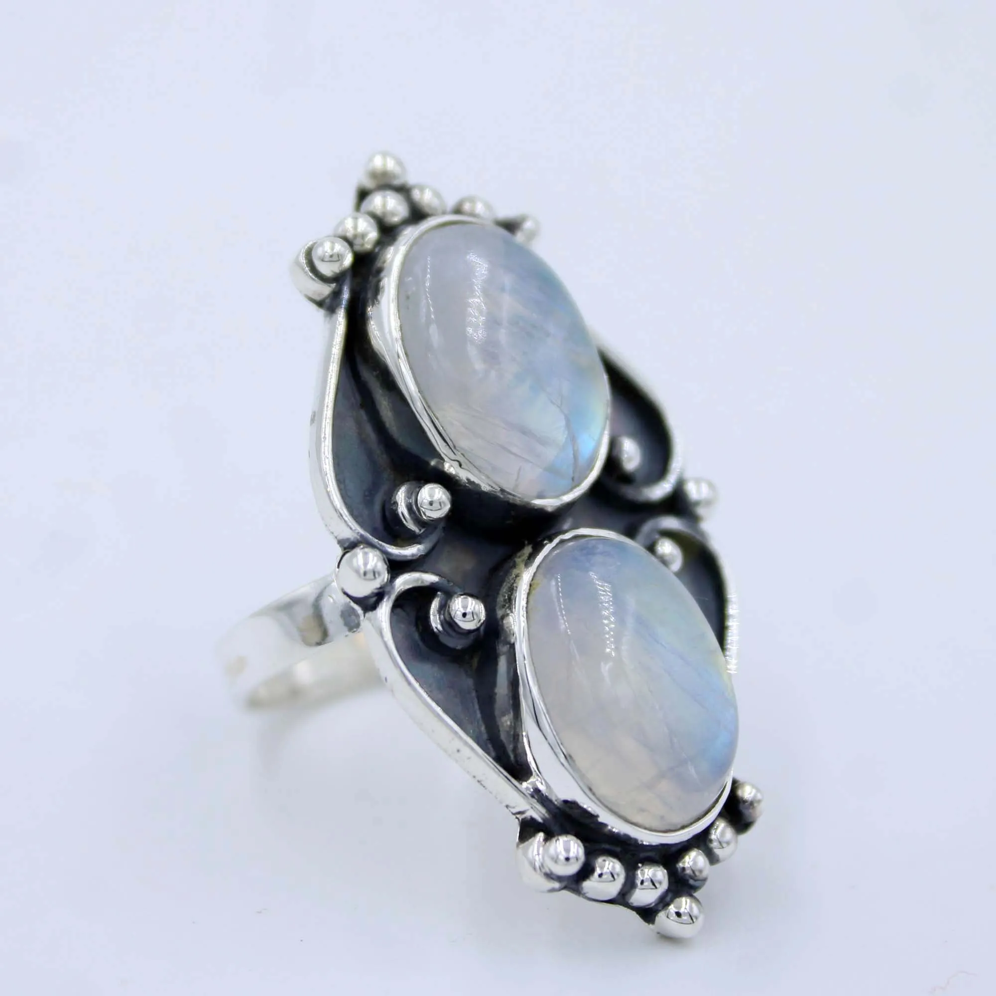 AAA Moonstone Sterling Silver Ring