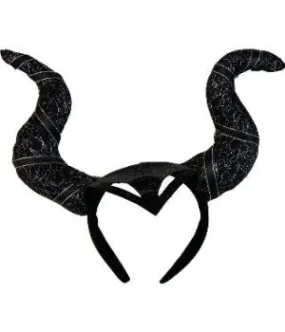 Adult's Dark Evil Royal Queen Horns