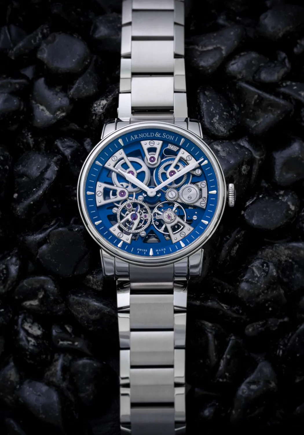 Arnold & Son Nebula 41.5 Steel Blue Bracelet
