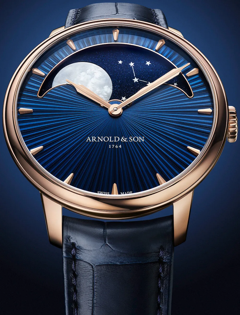 Arnold & Son Perpetual Moon 41.5 Red Gold