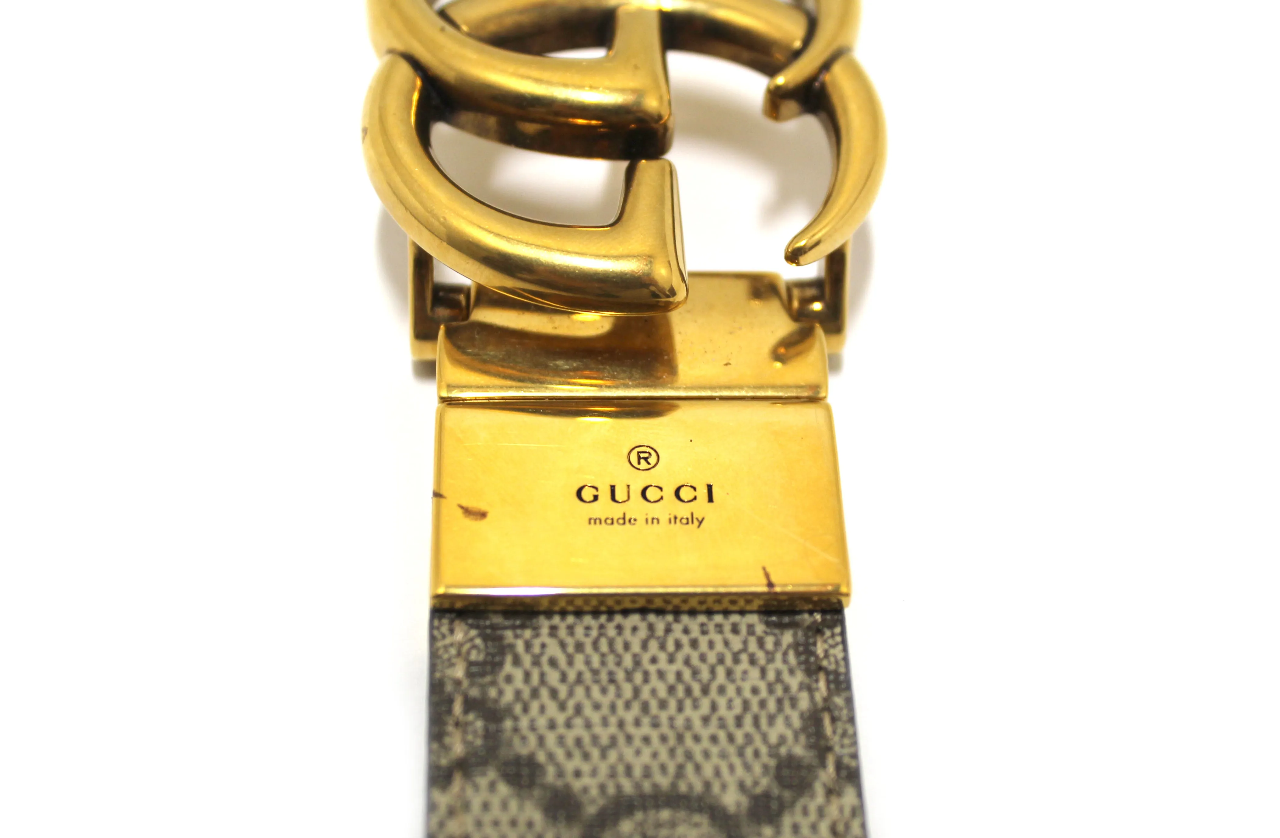Authentic Gucci GG Supreme Marmont Reversible Belt Size 80