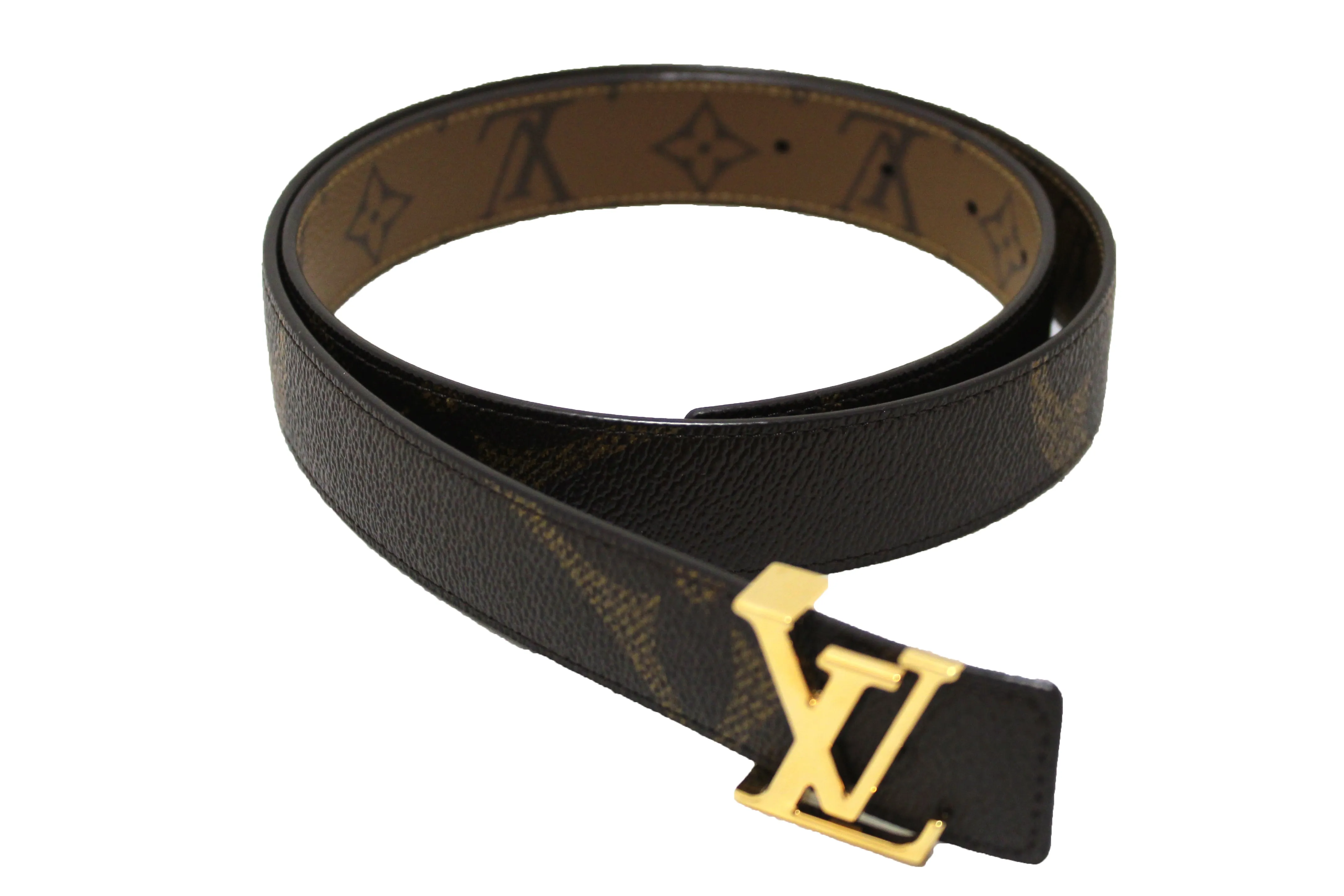 Authentic Louis Vuitton LV Iconic 30MM Reversible Belt 34"