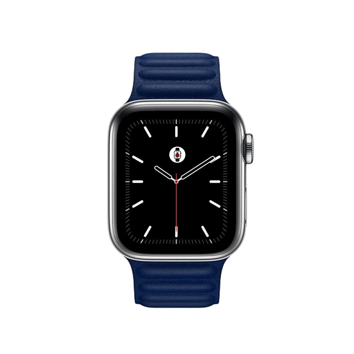 Baltic Blue Leather Link Band