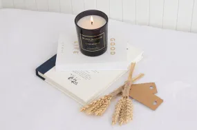 Black Diamond Ambient Candle 7oz Black Glass Jar Lime Mojito