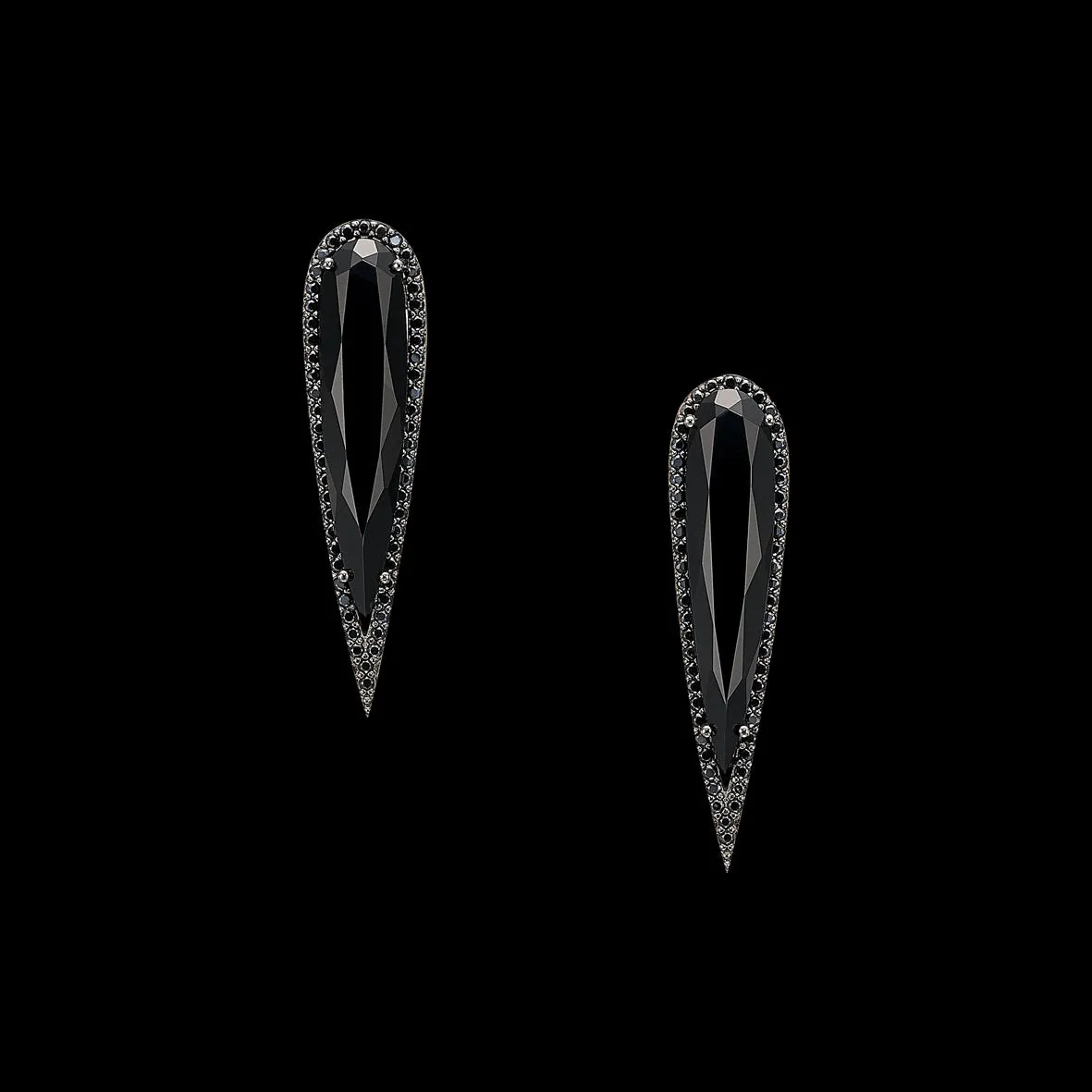 Black Diamond Glimmer Earrings