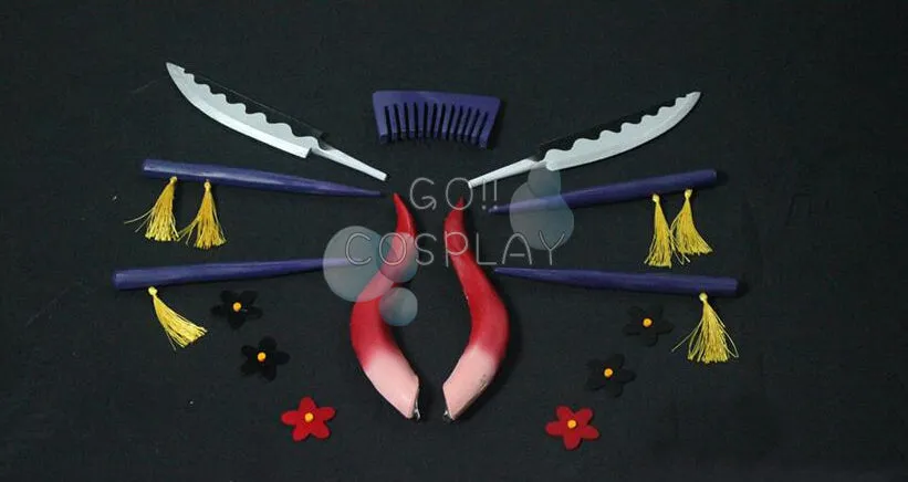 Black Maria Horns Headpiece One Piece Cosplay