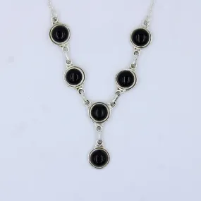 Black Onyx 925 Sterling Silver Handmade Necklace