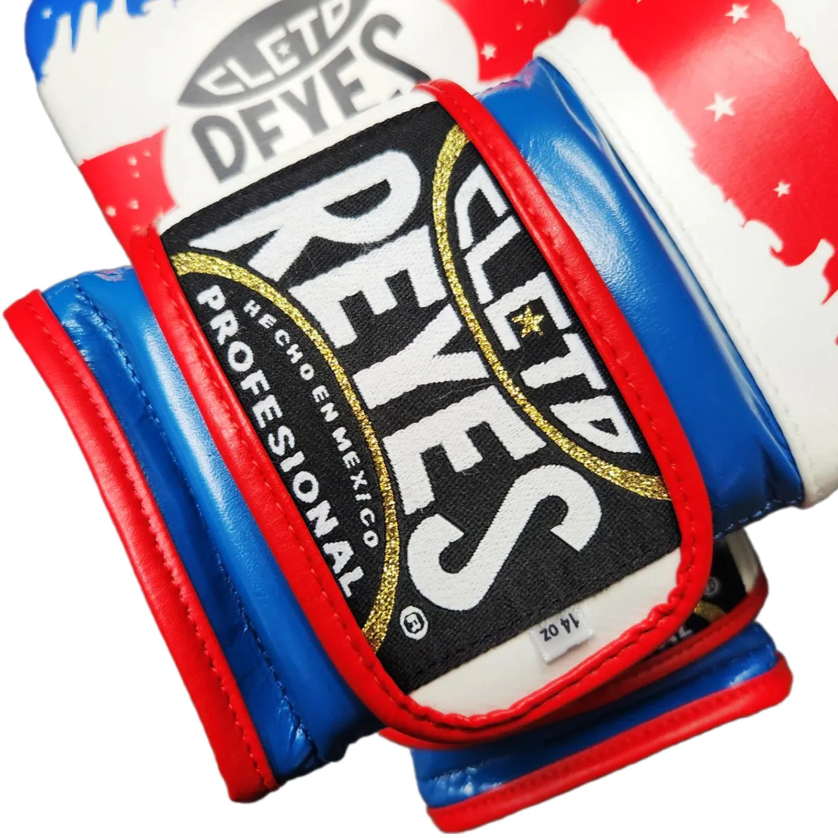 Boxing Gloves Cleto Reyes Hook Loop USA Flag White