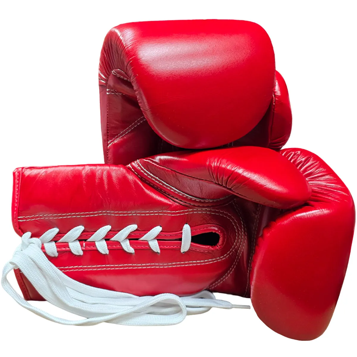 Boxing Gloves Fairtex BGL6 Red Lace-Up Pro Fight
