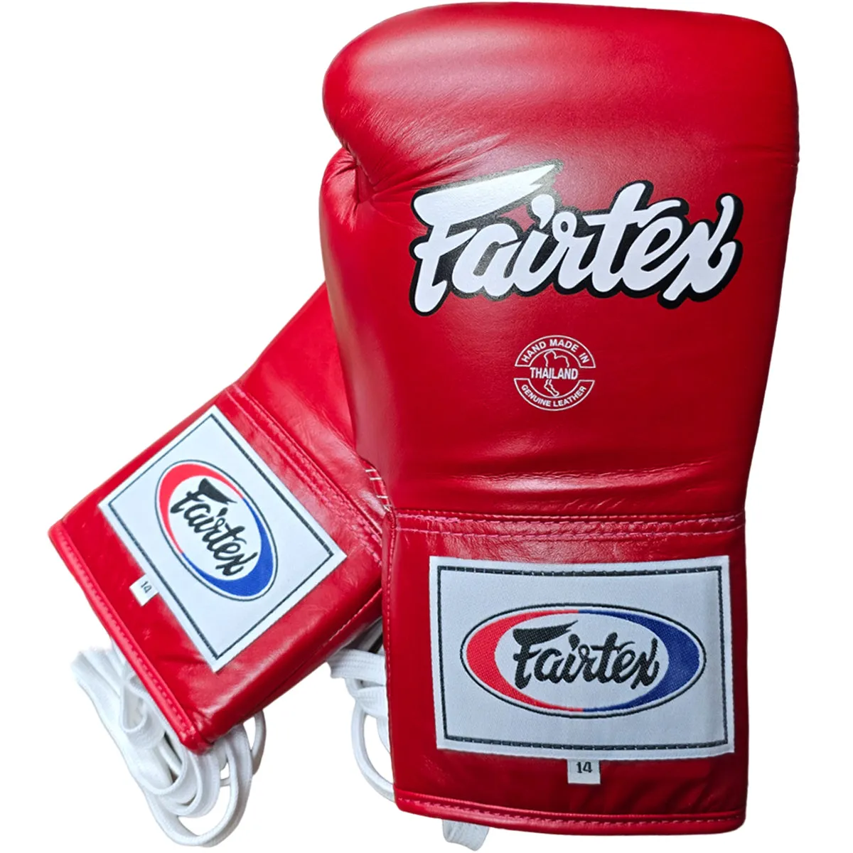 Boxing Gloves Fairtex BGL6 Red Lace-Up Pro Fight