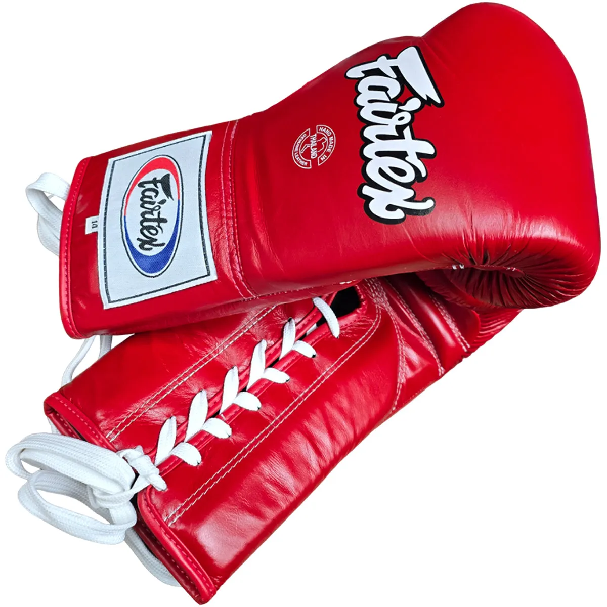 Boxing Gloves Fairtex BGL6 Red Lace-Up Pro Fight