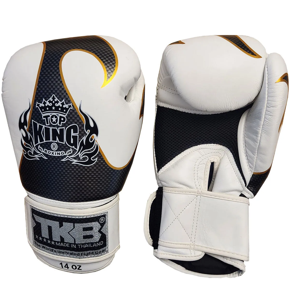 Boxing Gloves Top King TKBGEM-01 Air White Silver Empower Creativity (Old Logo Exclusive)