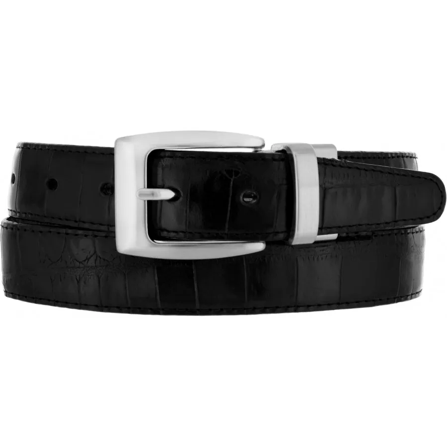 Brighton Reversible Men's Croco Belt  Black Brown Croc 30090