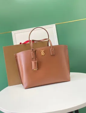 BUR094 Medium Monogram Motif Leather Tote / 34 x 14 x 28cm/13.4 x 5.5 x 13.4in