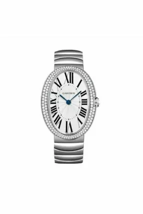 cartier baignoire 18kt white gold 44mm ladies watch