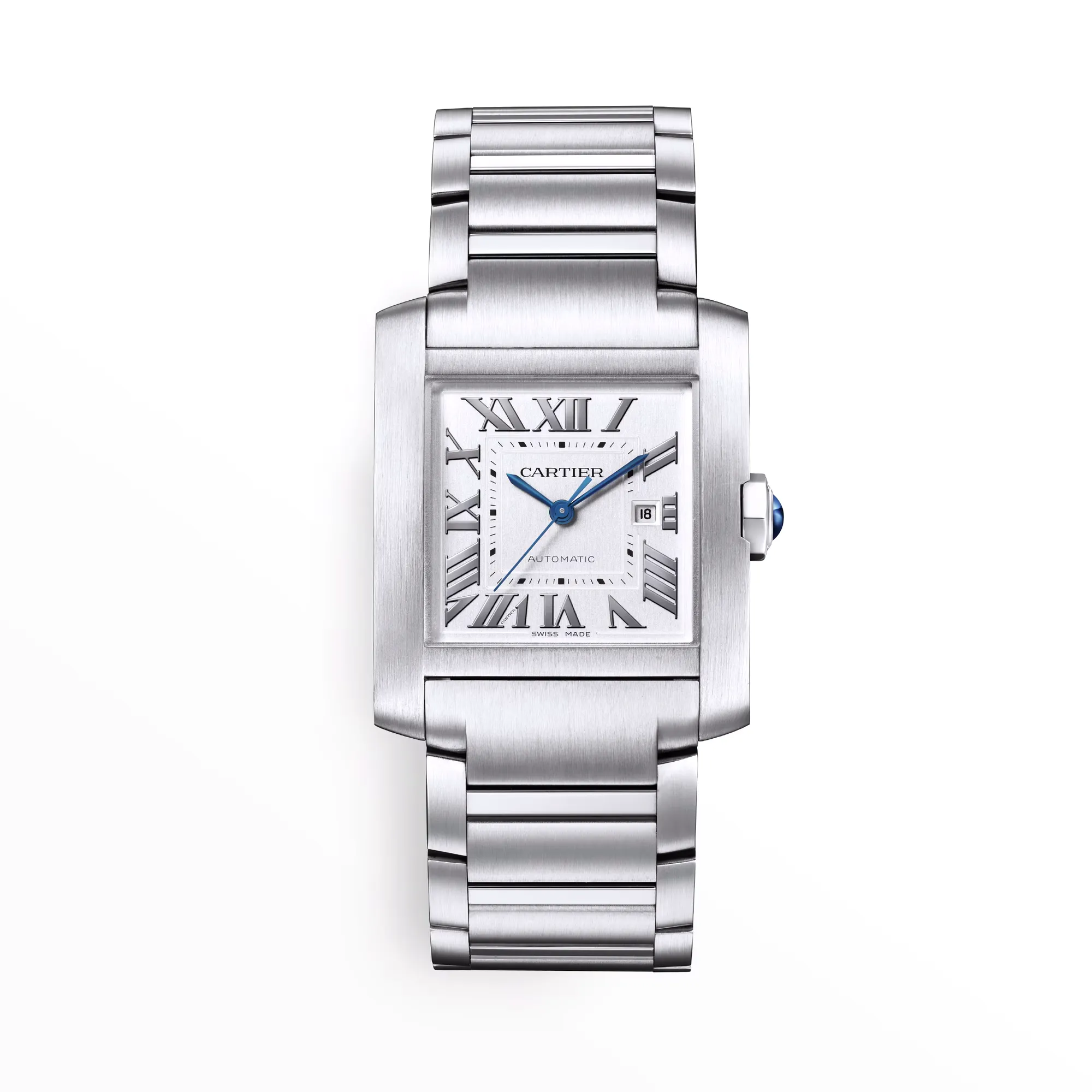 Cartier Tank Française Watch with Silvered Dial
