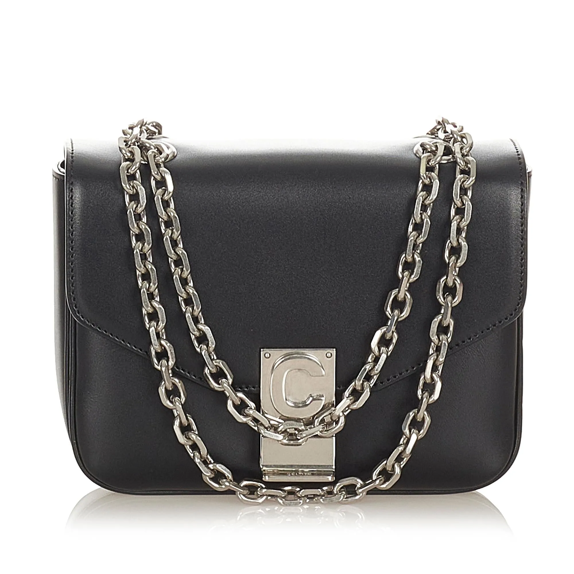 Celine C Bag Leather Crossbody Bag (SHG-23809)