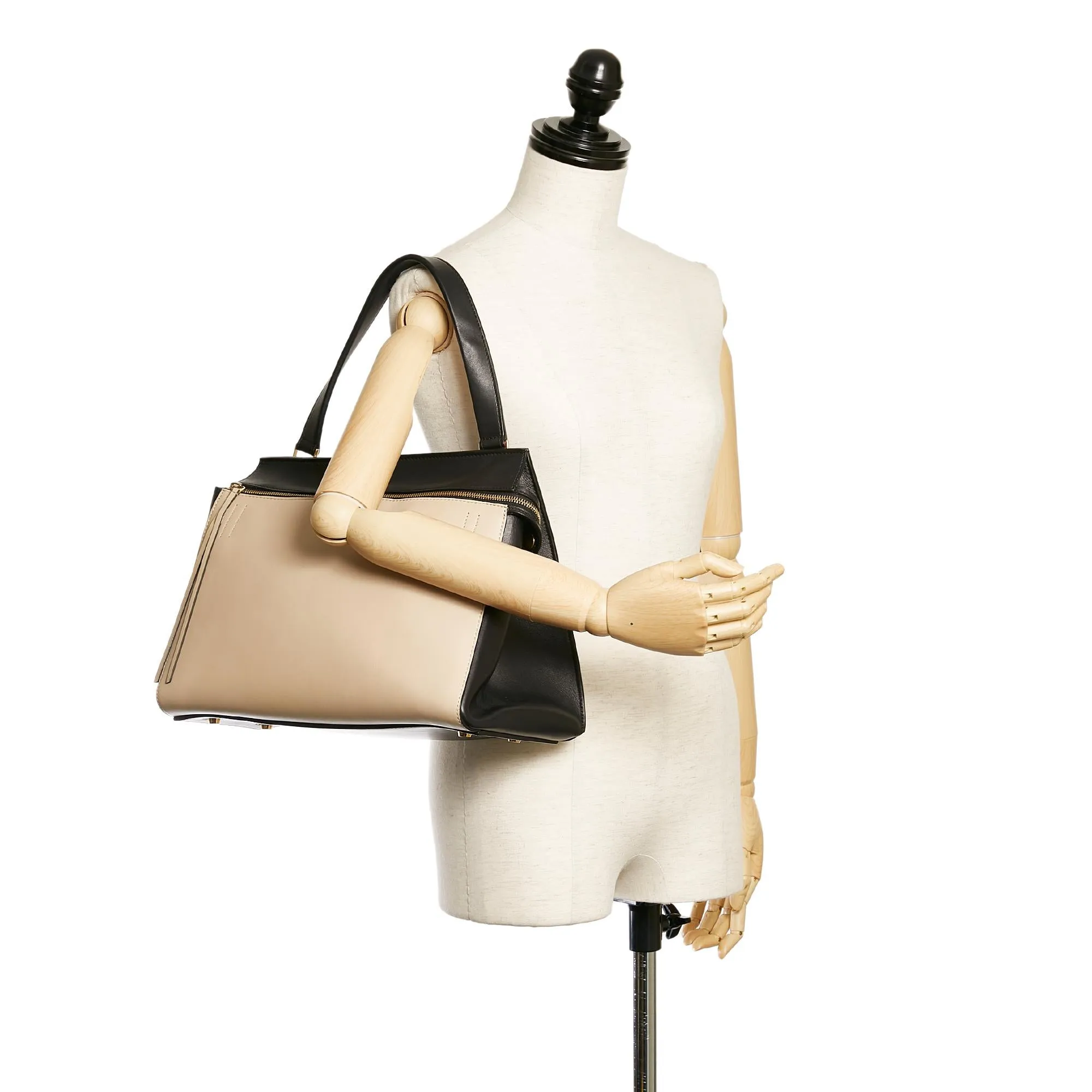 Celine Edge Bicolor Leather Handbag (SHG-28192)