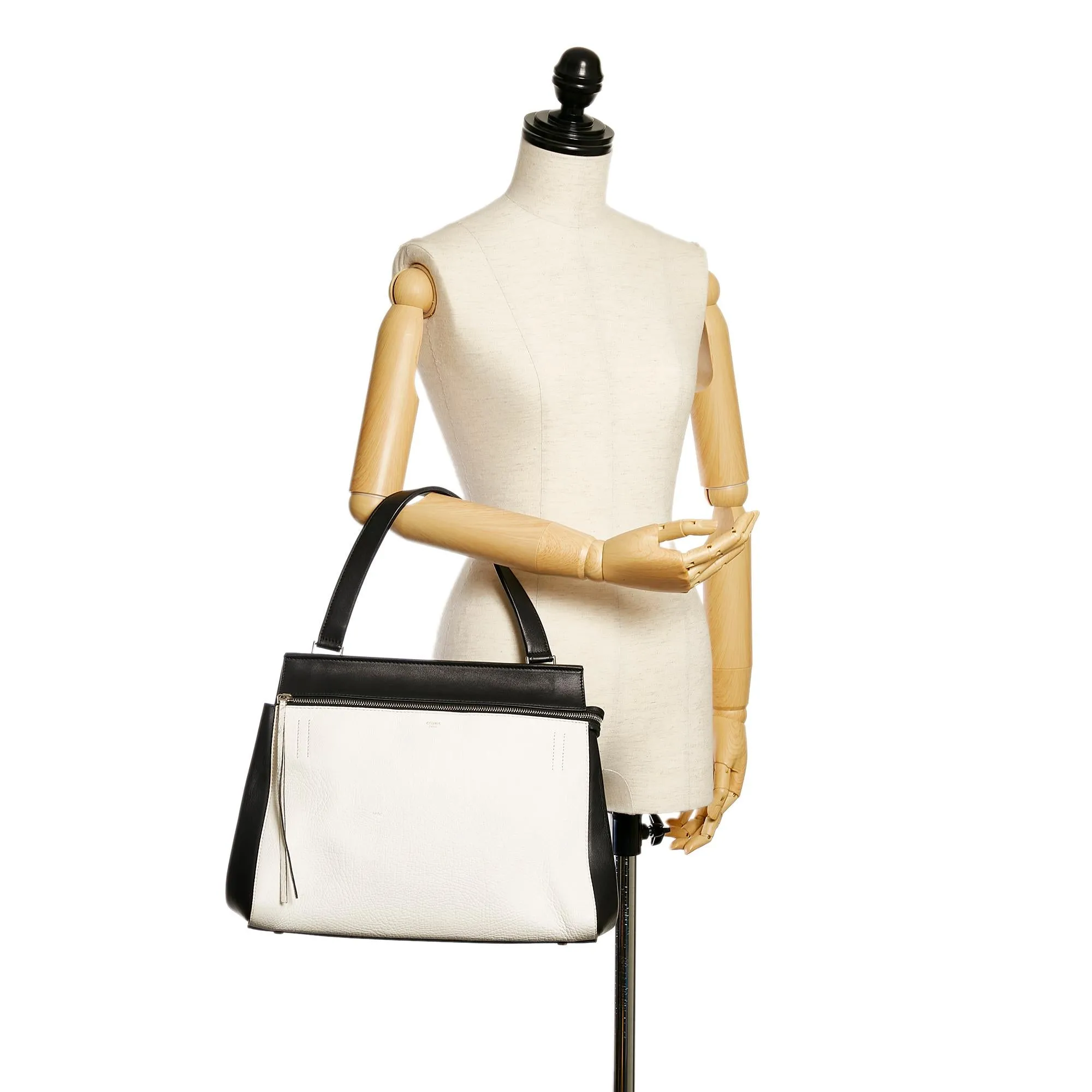 Celine Edge Bicolor Leather Handbag (SHG-29335)