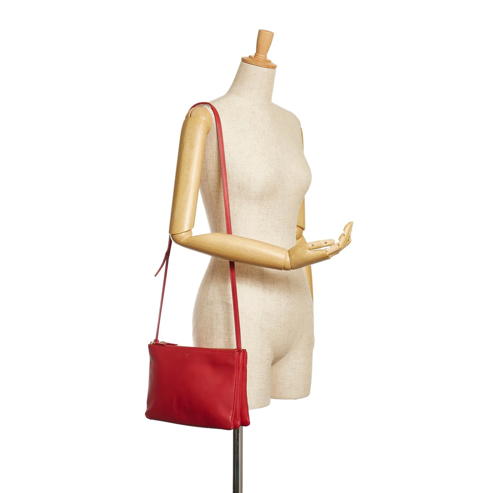 Celine Large Trio Leather Crossbody Bag (SHG-35819)