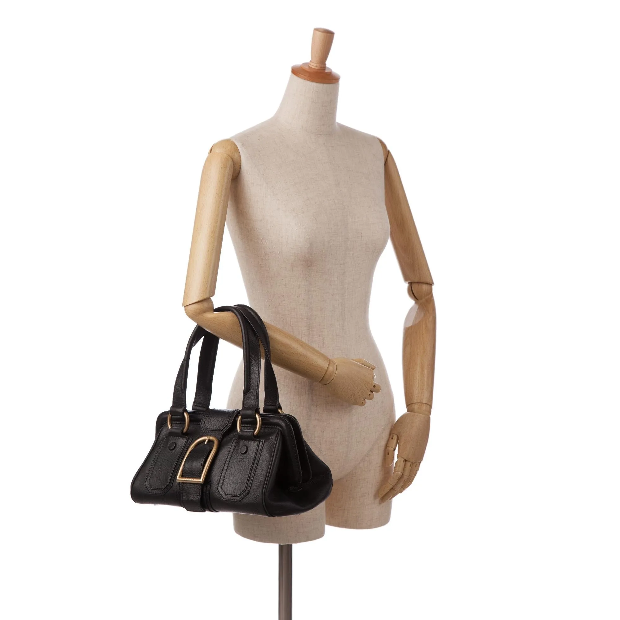 Celine Leather Handbag (SHG-vNTuaf)