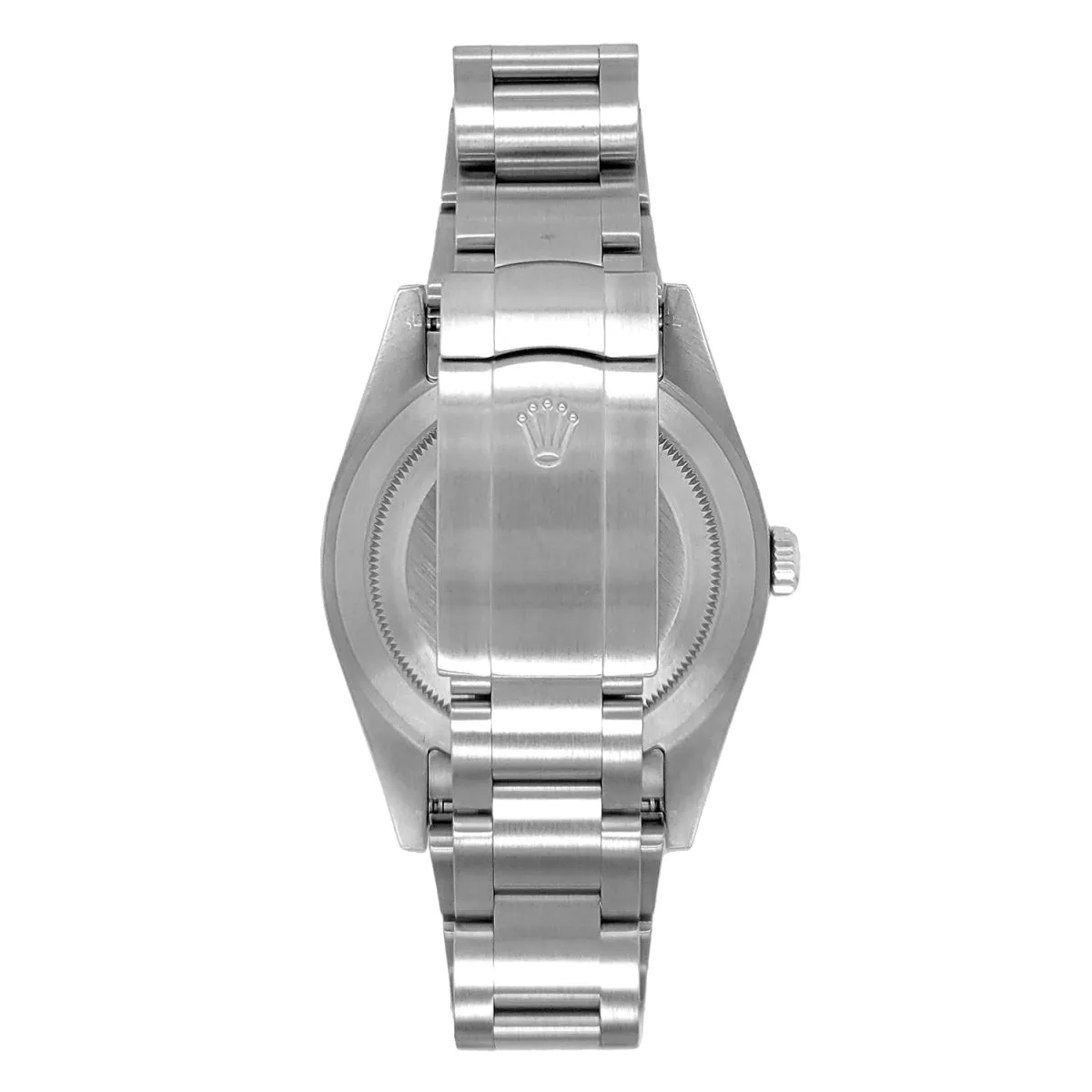 Certified Pre-Owned Rolex Silvertone Stainless Steel Oyster Perpetual with 36X36 MM Turquoise Color Round Dial. 126000