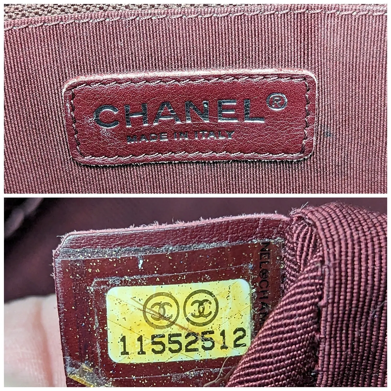 Chanel bag Burgundy Quilted Caviar Grand Shopping Tote GST