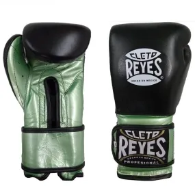 Cleto Reyes Limited Edition Black & Metallic Green Sparring Gloves