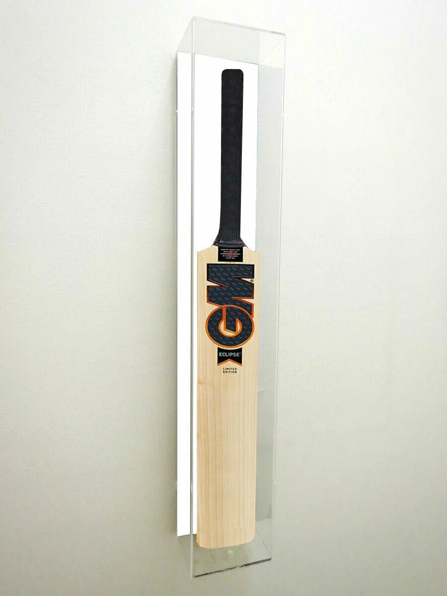 Cricket Bat Display Case with Personalised Etching Plaque