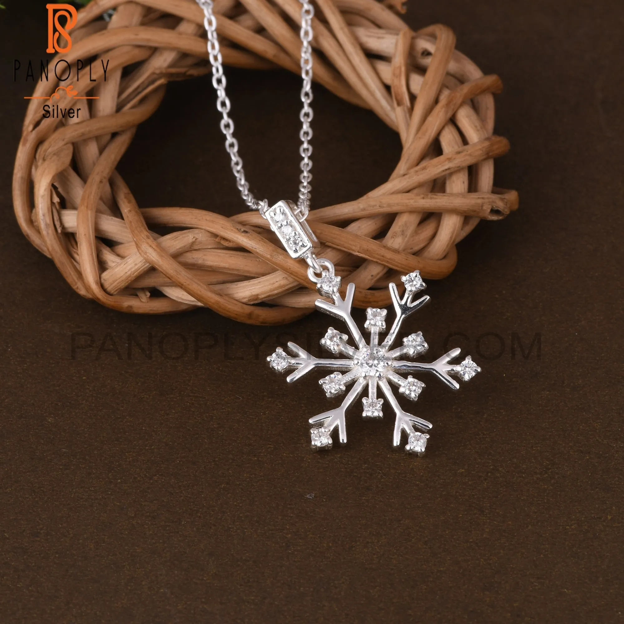 Cubic Zirconia 925 Sterling Silver Pendant